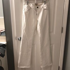 White Bootcut Jeans
